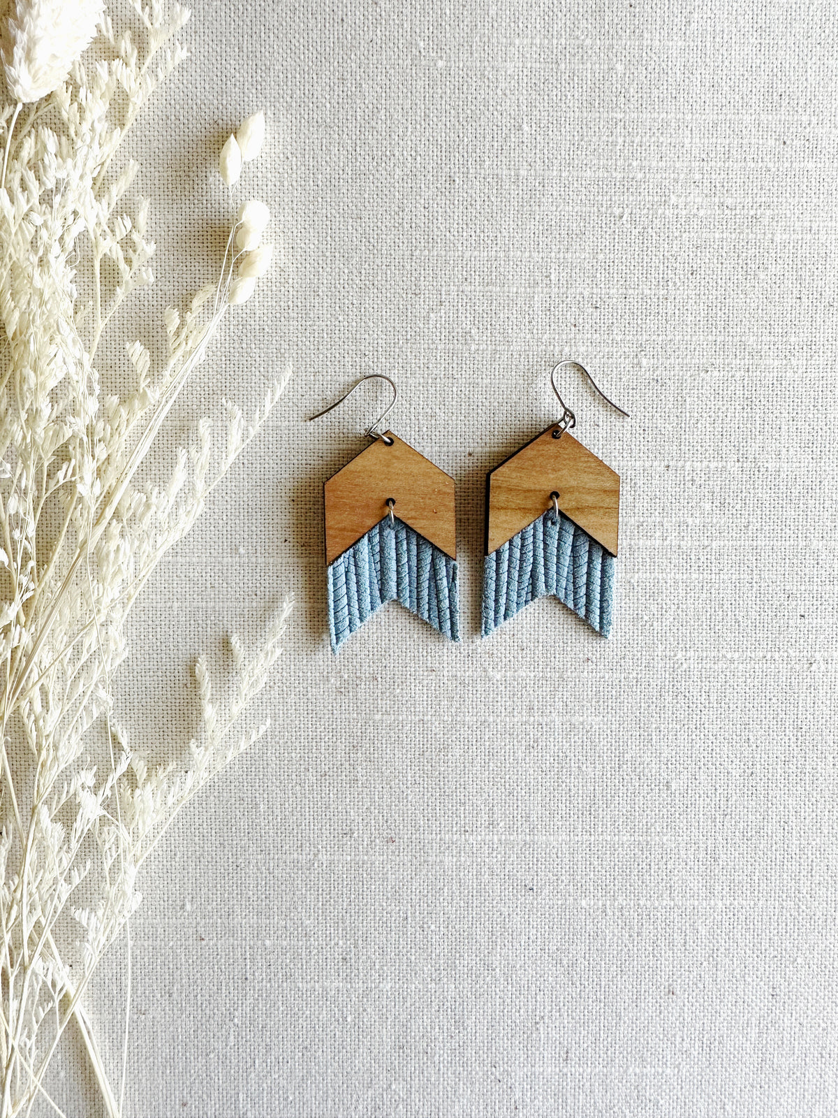 Chevron Double with Leather