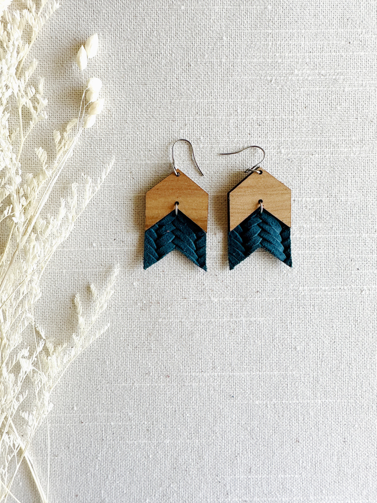 Chevron Double with Leather