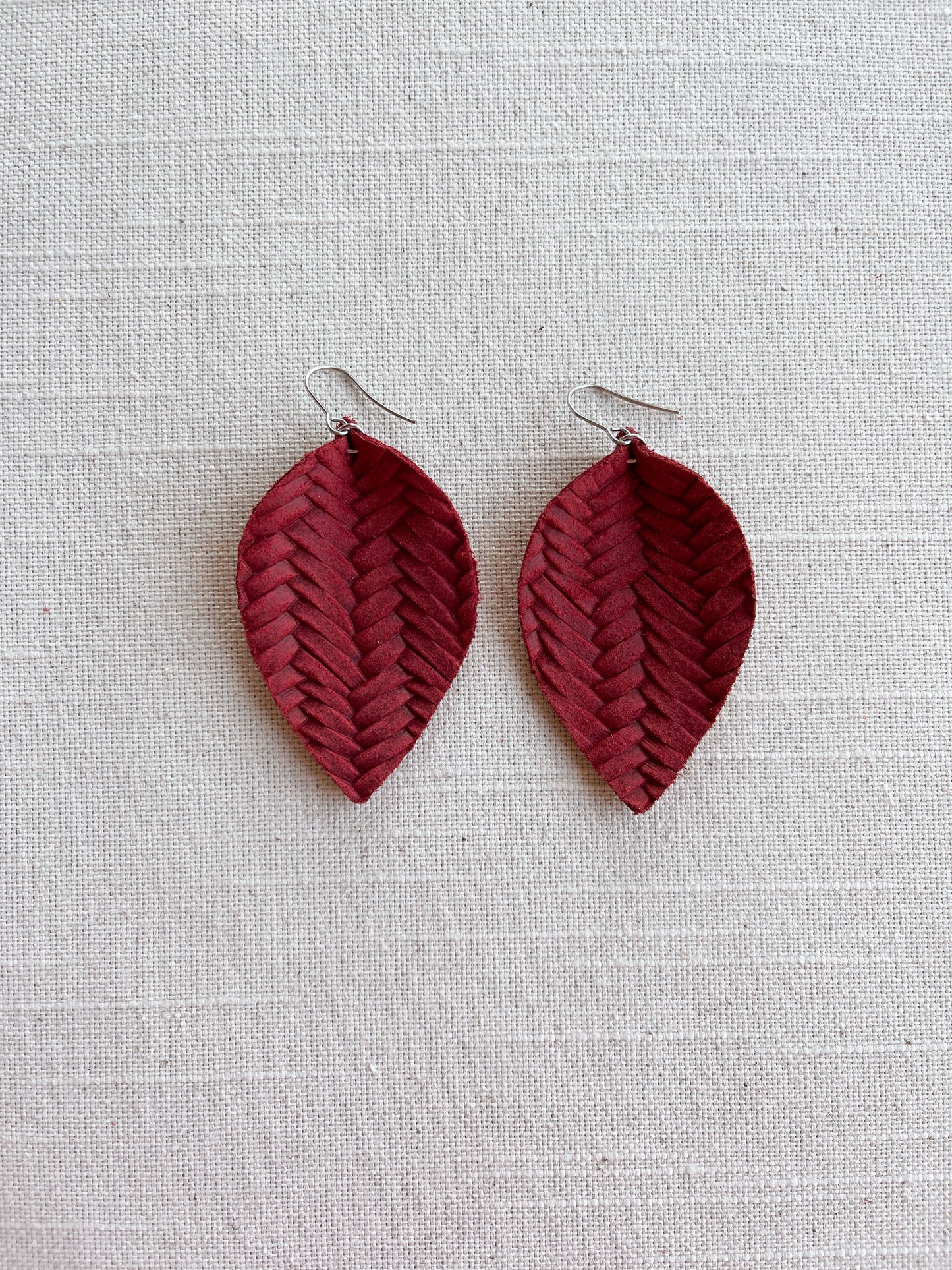 Braided Leather Leaf