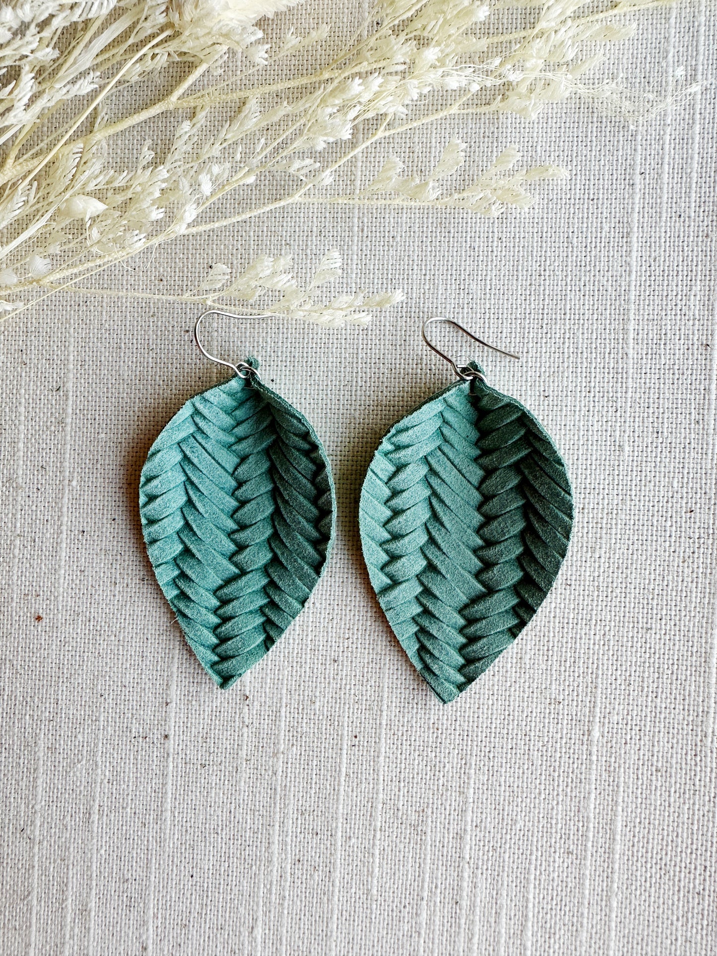 Braided Leather Leaf