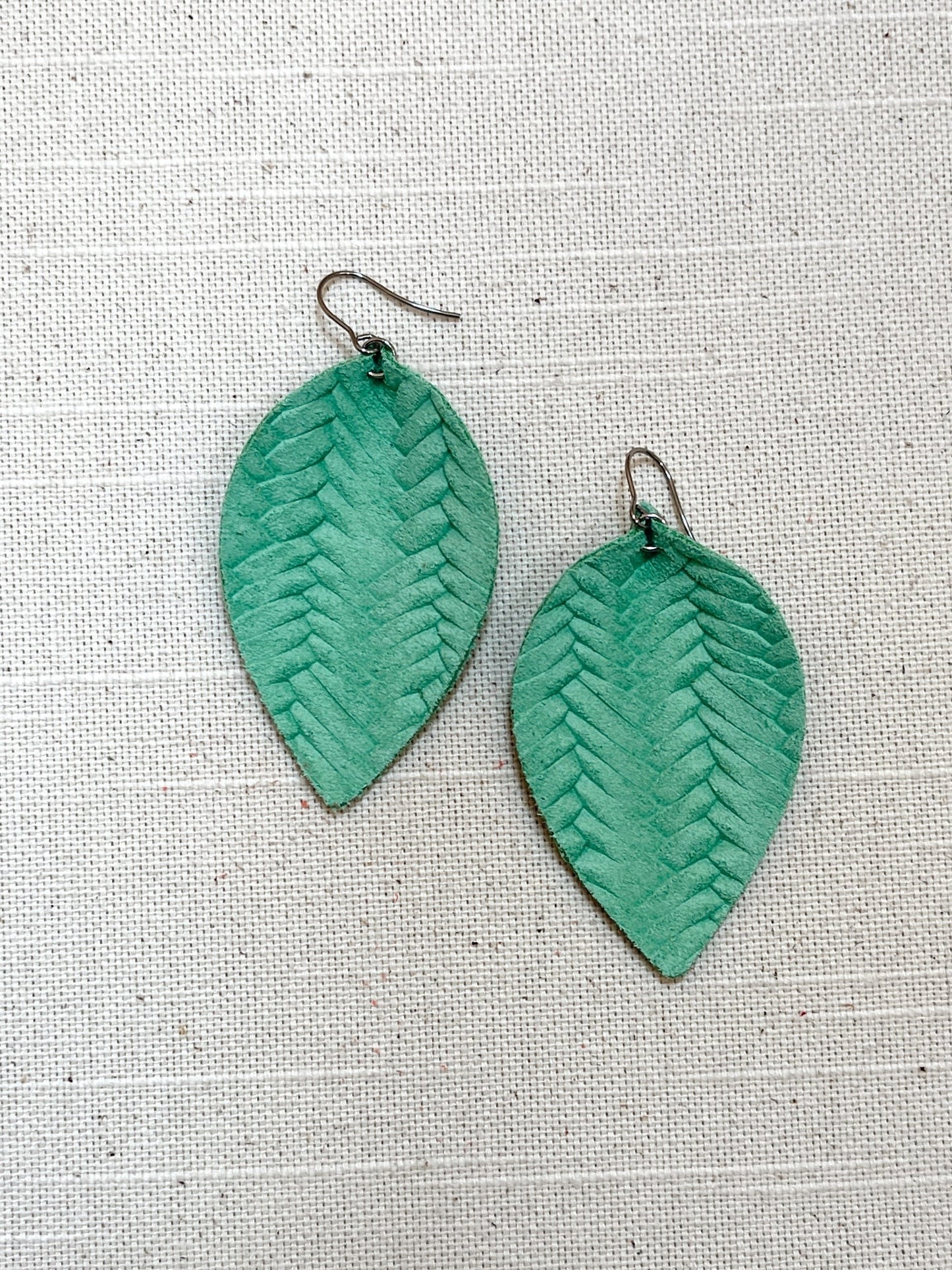Braided Leather Leaf