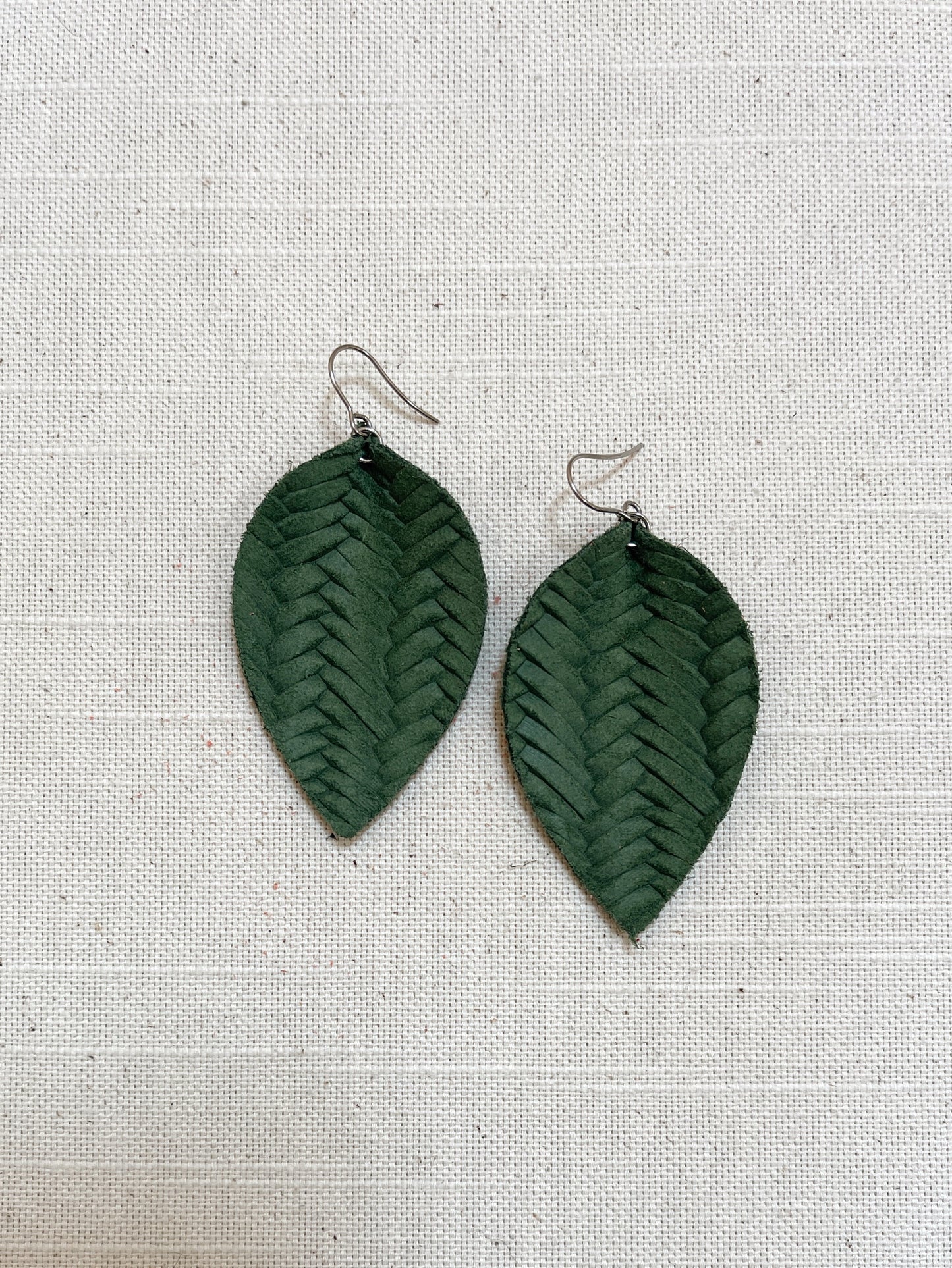Braided Leather Leaf