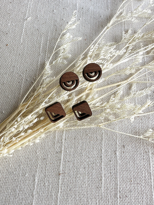 Geometric Wood Studs