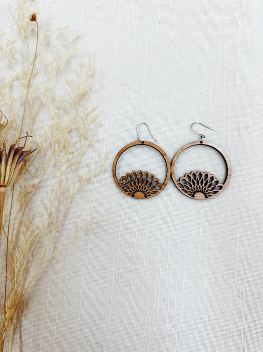 Wood Daisy Hoop