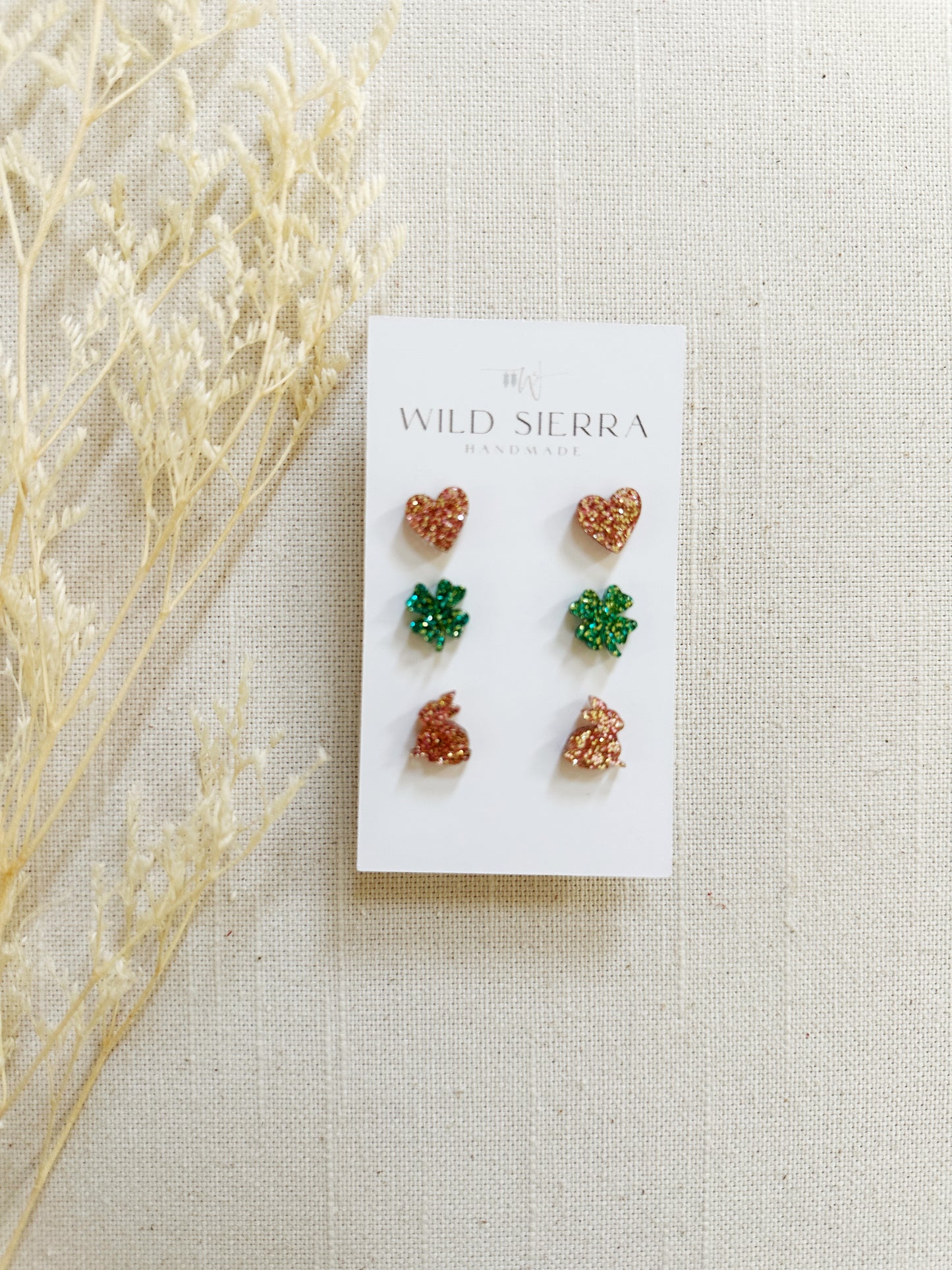 Spring Acrylic 3 Pack Studs