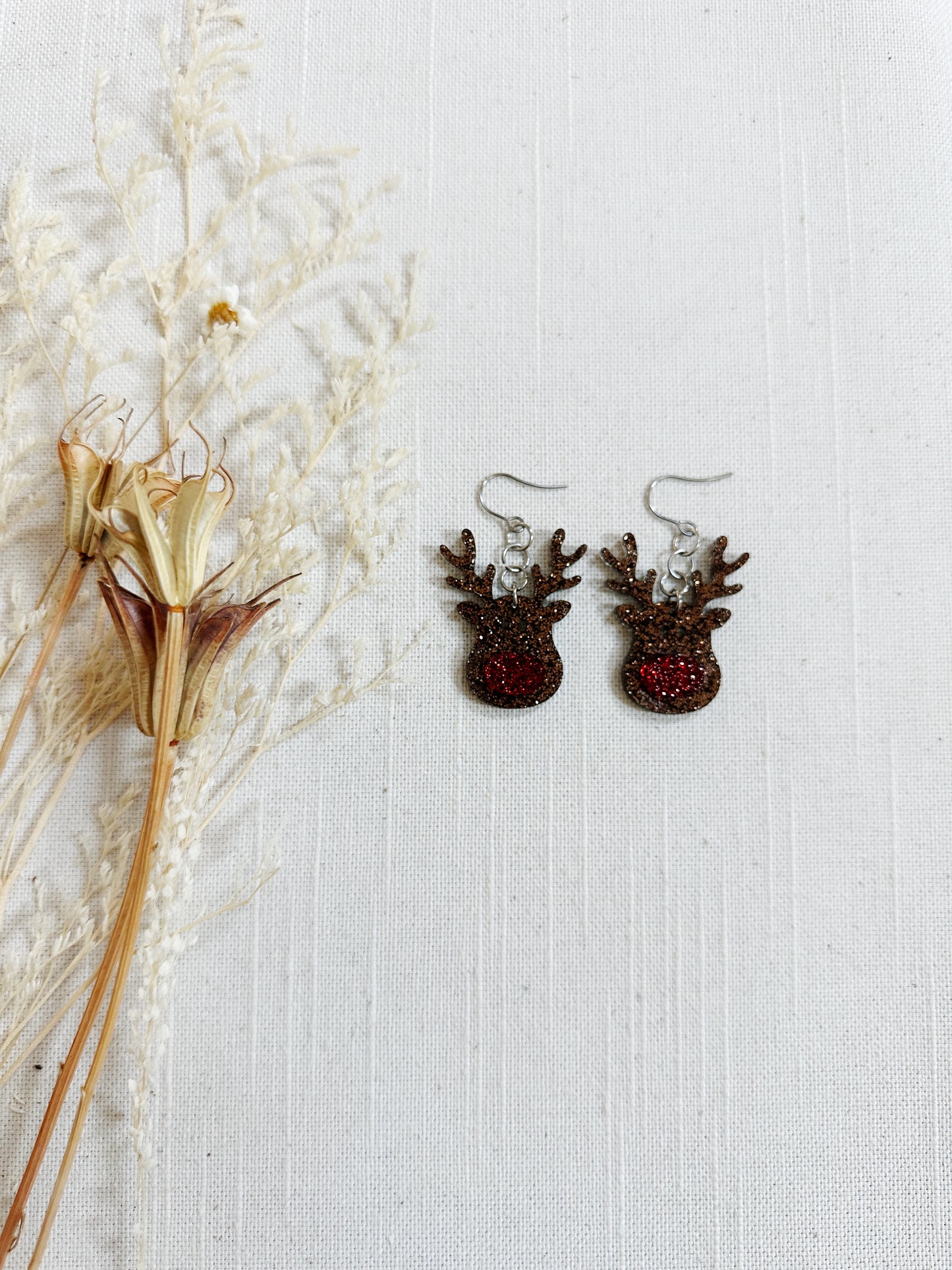 Winter Holiday Acrylic Earrings