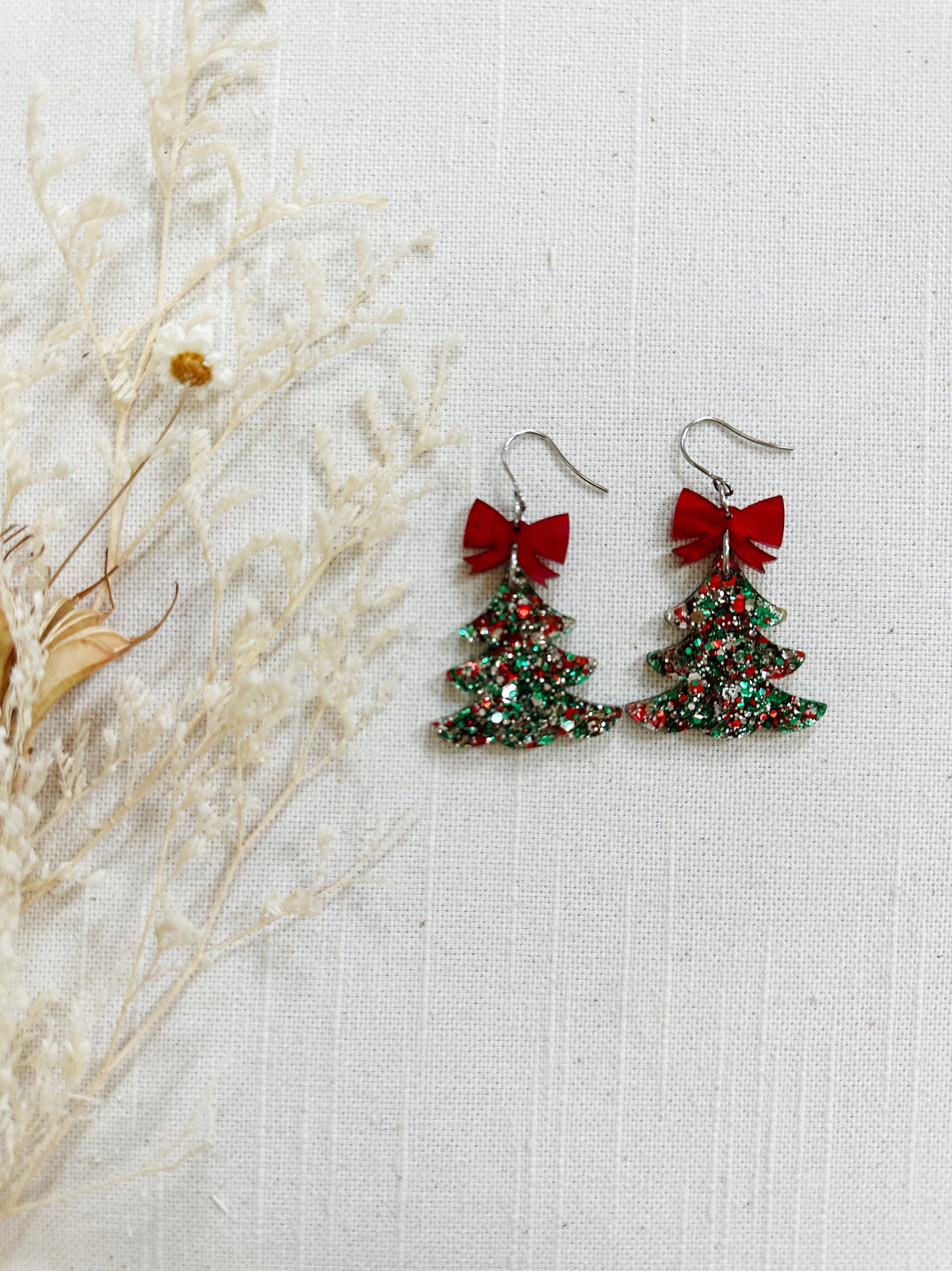 Winter Holiday Acrylic Earrings