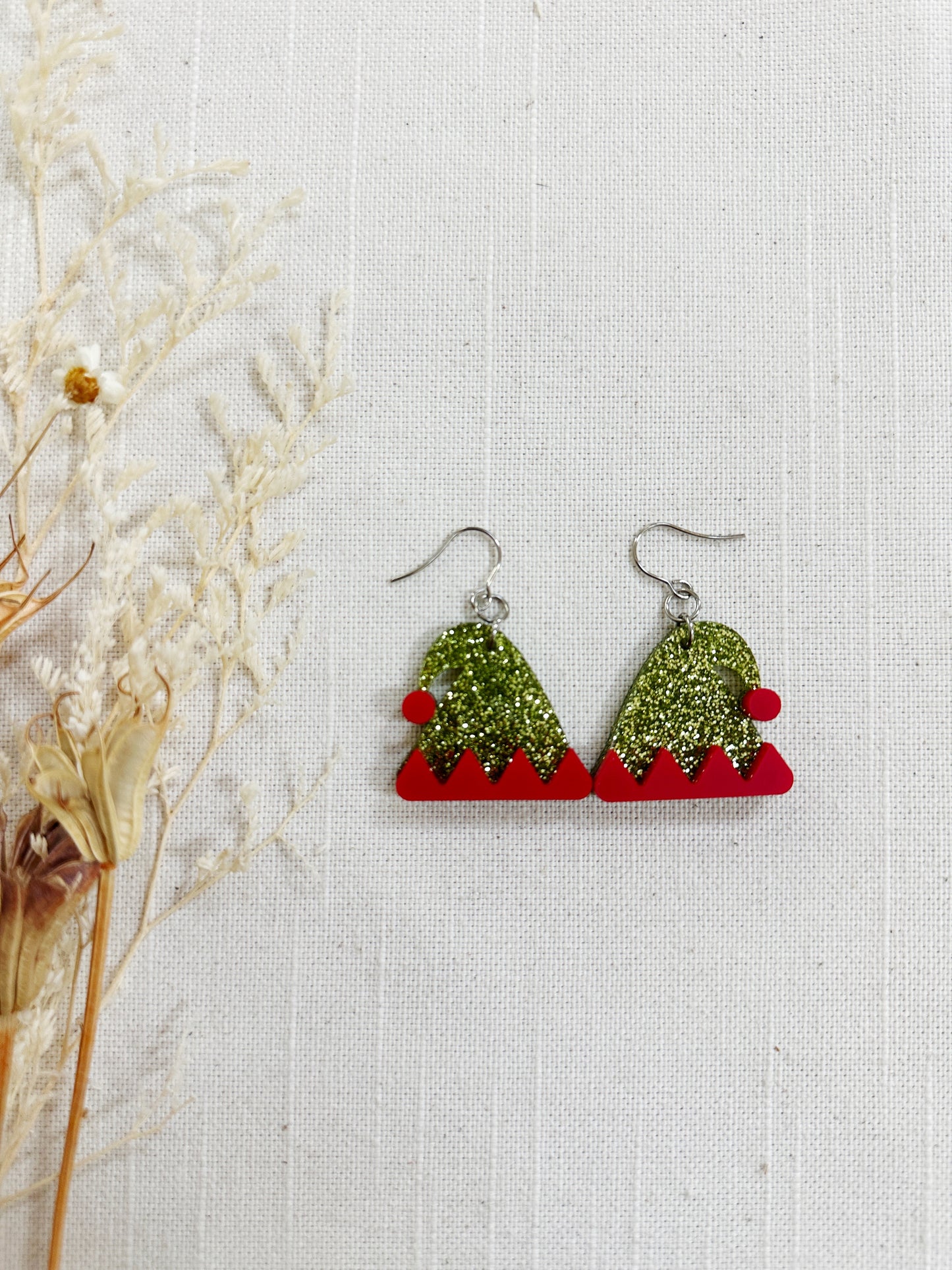 Winter Holiday Acrylic Earrings