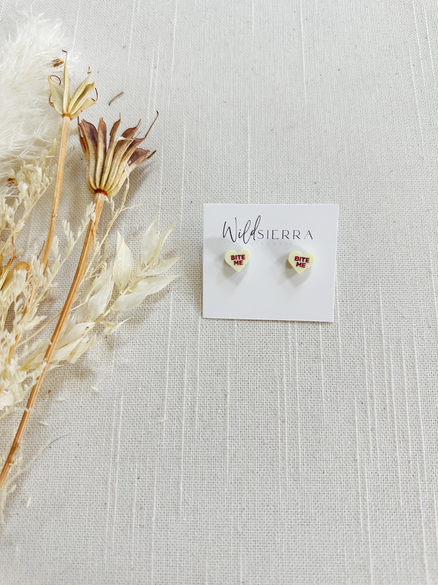 Conversation Heart Studs