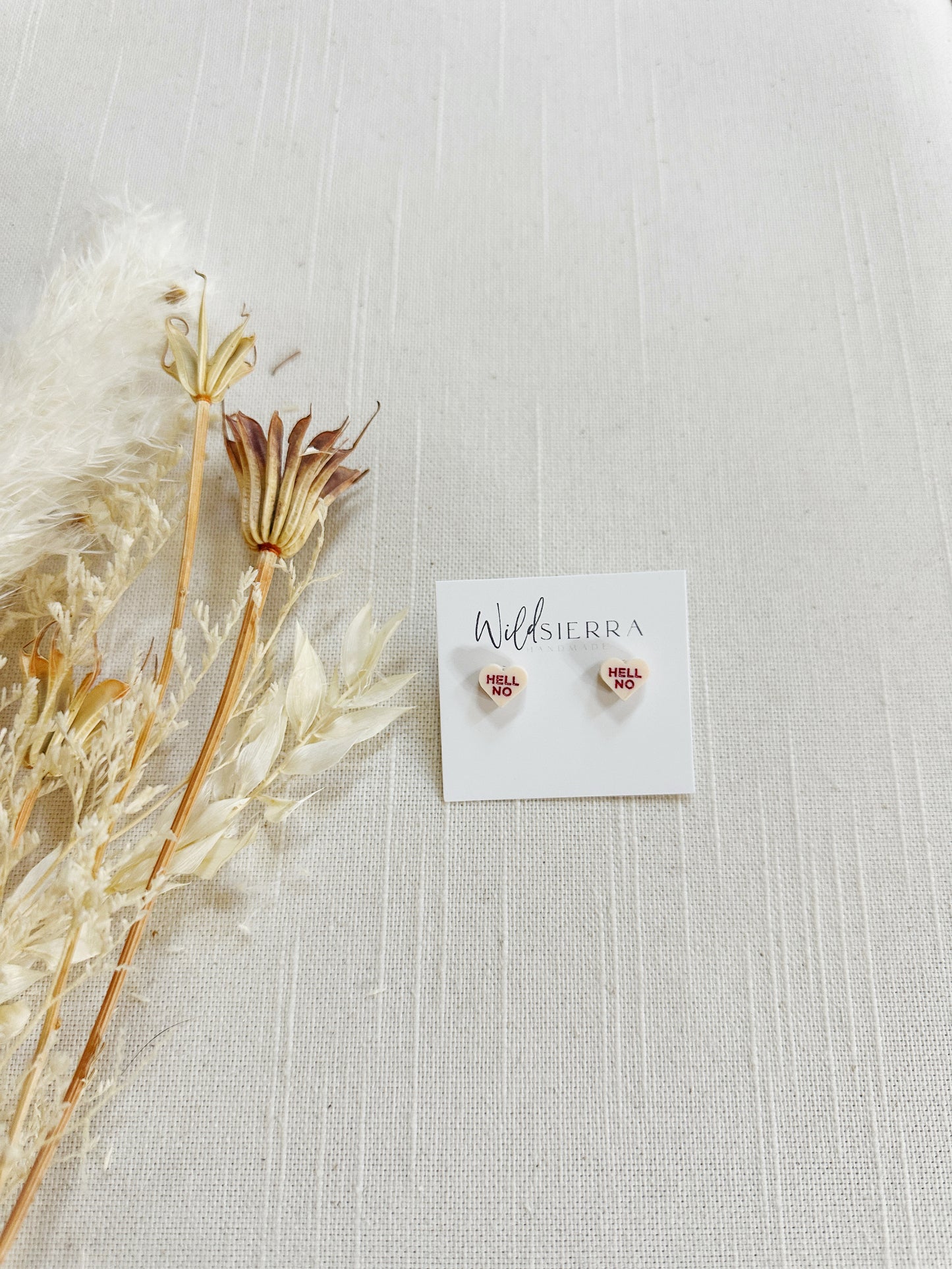 Conversation Heart Studs