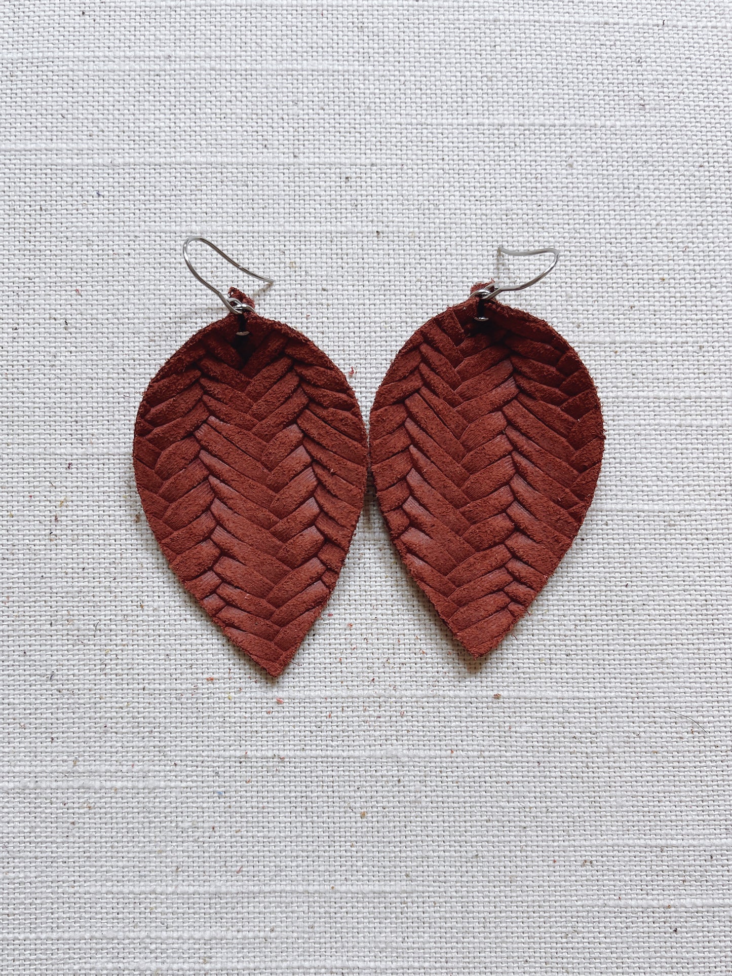 Braided Leather Leaf